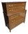 Mid Century Traditional Tallboy Dresser Attributed to Kindel Furniture. For Sale
