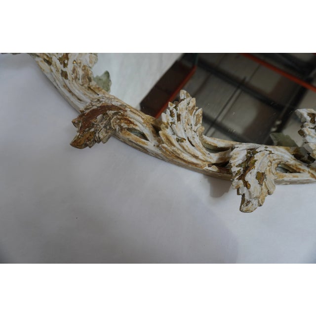 1930s 1930s Italian Painted Mirror With Leaves From Mla For Sale - Image 5 of 9