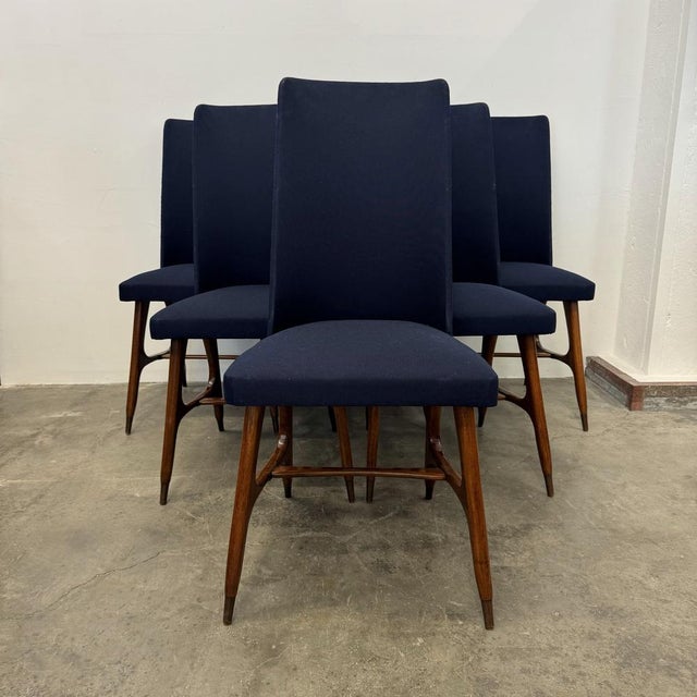 Chairs by Melchiorre Bega, Set of 6 For Sale - Image 11 of 18
