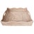 White Artifacts Rattan Scallop Collection Square Tray with Cutout Handles in White Wash - 20" For Sale - Image 8 of 8