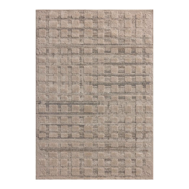 Amber Lewis x Loloi Monty Pebble / Beige 2'-7" x 8'-0" Runner Rug For Sale