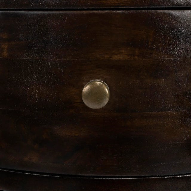 Liam Wood Accent Table with Storage, Dark Brown Chairish