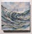 The artwork depicts a dynamic wave in motion, capturing the fluidity and energy of water with a blend of pigment and ink...