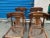 Wood Walnut Klismos Dining Chairs Set of 4 For Sale - Image 7 of 9