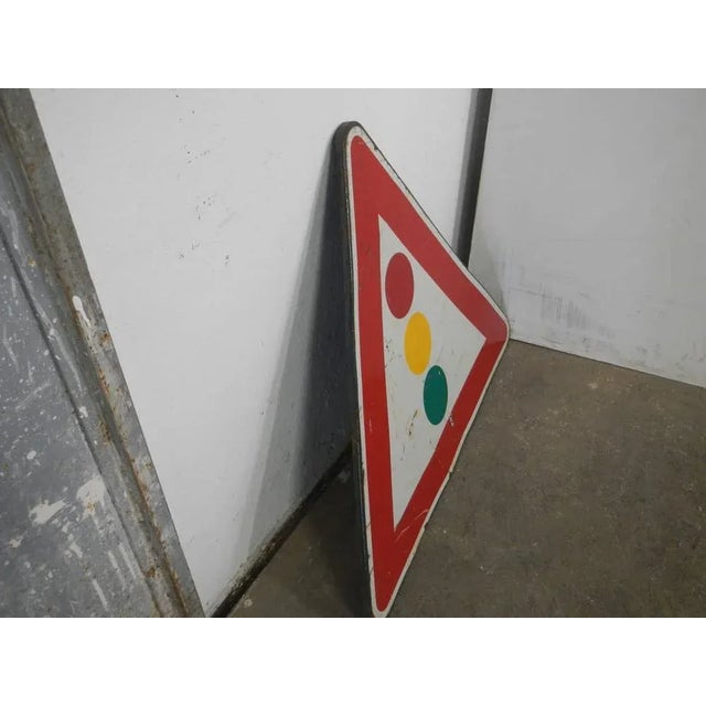 Green Vintage Road Sign, 1980s For Sale - Image 8 of 9