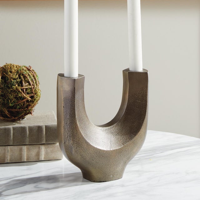 Early 21st Century Zoey 2-Taper Candelabra For Sale - Image 5 of 6