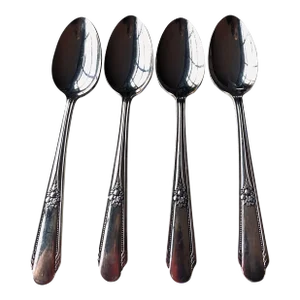 Vintage Wm Rogers Silver Plated "Memory" Pattern, Teaspoons S/4
