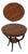 Baker Italian Style Inlaid Round Lamp Table For Sale