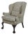 Kindel Winterthur Collection Clawfoot Wing Chair For Sale