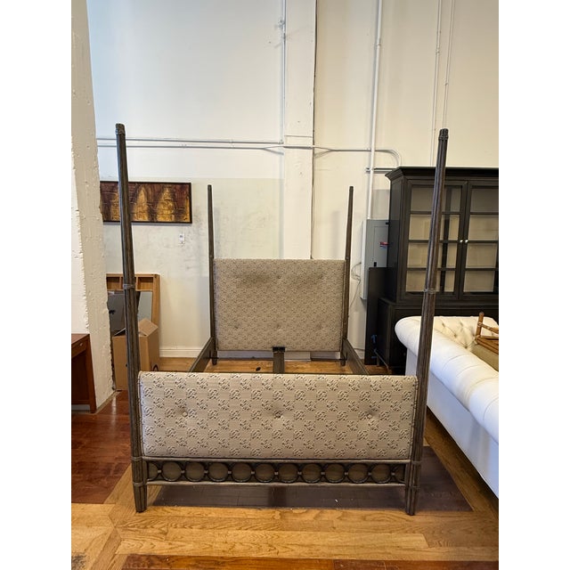 Design Plus Gallery presents the Queen Size Vendome Canopy Bed Frame by Orlando Diaz-Azcuy for McGuire. This bed frame has...