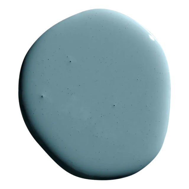 Warm, saturated, medium blue. Backdrop is The New Way to Paint. Backdrop Standard Finish is a premium interior...
