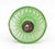 Pair of Vintage 1.75 In. Fluted Green Glass Cabinet Knobs For Sale - Image 6 of 6
