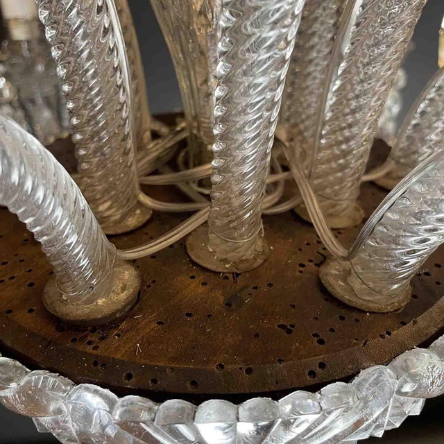 19th Century Bohemian Twelve-Light Crystal Chandelier, Italy For Sale - Image 13 of 18