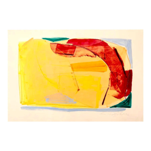 Ronnie LandfieldLyrical Abstraction Acrylic Painting Ronnie Landfield Color Field Abstract, 1982