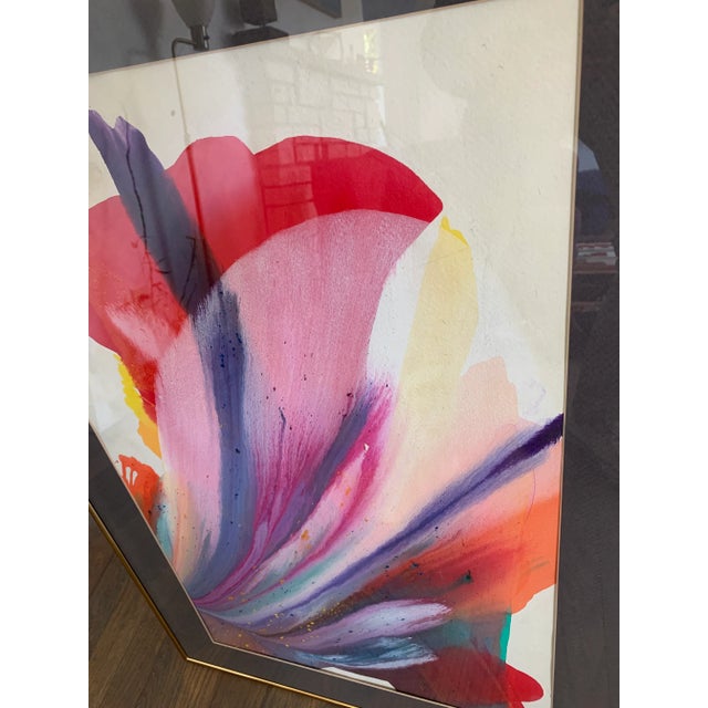 Late 20th Century Late 20th Century Postmodern Abstract Painting by Frealon Norden Bibbins For Sale - Image 5 of 11