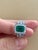 Early 20th Century 2.0 Carat Emerald Cut Colombian Emerald and Diamond Designer Doris Panos's Ring For Sale - Image 5 of 18