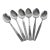 Vintage Mid Century Modern Stainless Steel Tea or Dessert Spoon - Set of 6 For Sale
