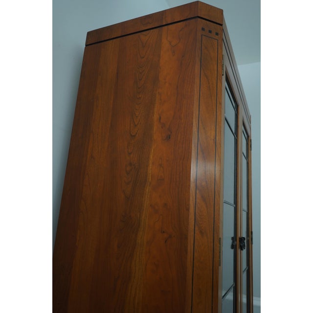 Brown Stickley 21st Century Collection Cherry China Cabinet For Sale - Image 8 of 18