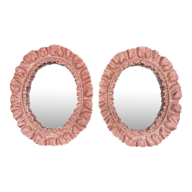 Ceramic Mirrors Attributed to Fausto Melotti For Sale