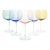 Set of 5 Colorful Balloon Wine, Water or All Purpose Glasses For Sale