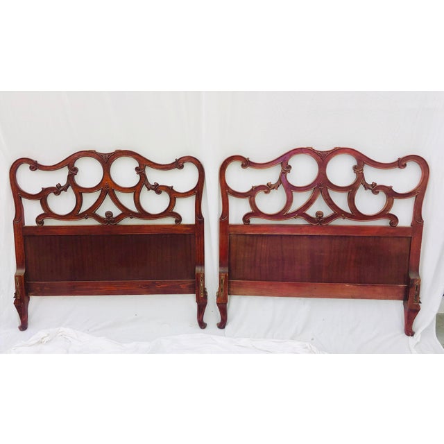 Pair Antique French Style Twin Beds Chairish