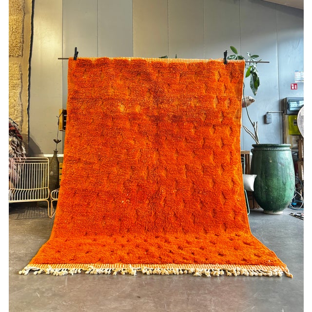 Bauhaus Moroccan Beni Ouarain Wool Rug, 1990 For Sale - Image 3 of 10