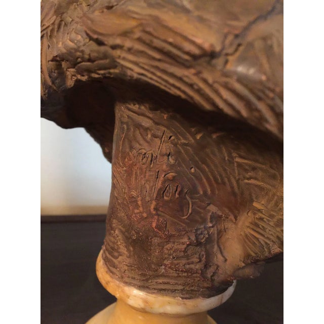 Early 20th Century 20th Century Louis XVI Terra Cotta Bust of Comte D'artois, by Fernand Cian For Sale - Image 5 of 8