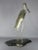 Beautiful large steel sculpture of modern design, depicting Heron, excellent Italian manufacturing, very scenic and rare....