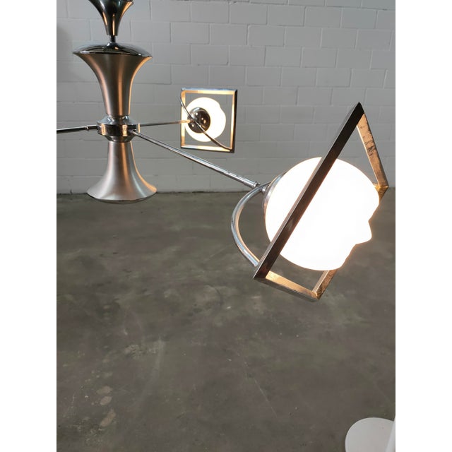 White Mid-Century Modern Italian Pendant Lamp, 1970 For Sale - Image 8 of 13