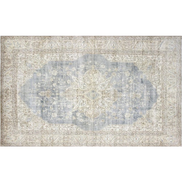 Textile 1960s Turkish Oushak Rug For Sale - Image 7 of 7