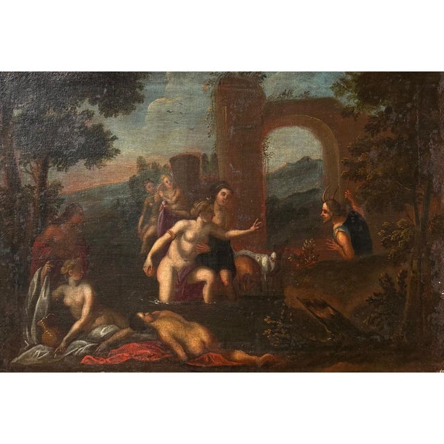Circle of Francesco Albani, Cupid Scenes, 1600s, Oil on Canvas For Sale - Image 7 of 11