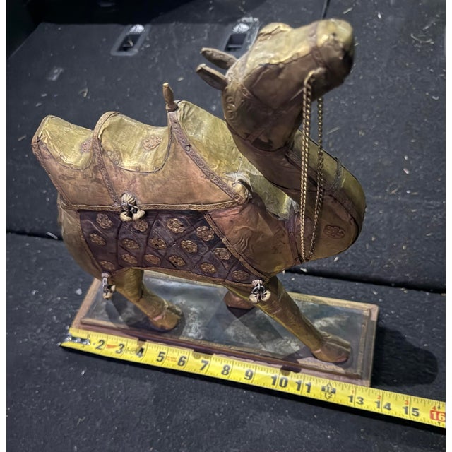 Camel Copper Metal Enamel Vintage Showpiece Art Decorative 1930s For Sale In Atlanta - Image 6 of 7