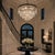 Aloadecor 8-Lights Modern Black 4-Tier Round Crystal Fringe Chandelier For Sale In Houston - Image 6 of 7