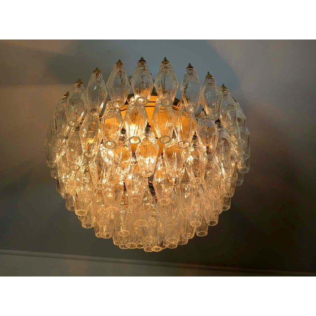 Murano Poliedri Ceiling Light by Carlo Scarpa, 1990 For Sale - Image 9 of 13