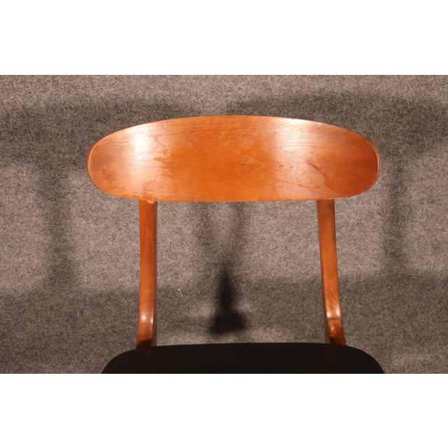Burnt Orange Mid 20th Century Dining Chairs - 4 Pieces For Sale - Image 8 of 10