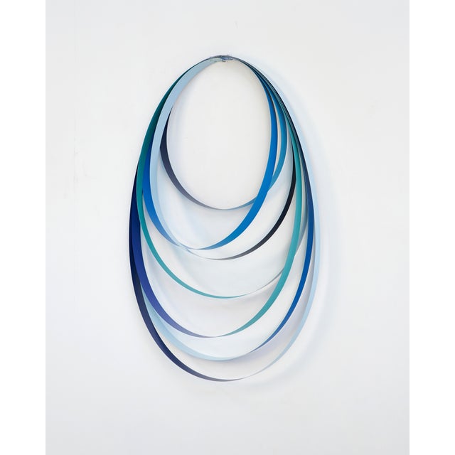 Contemporary Abstract Steel and Spray Paint "Ode Iii" by Tom Henderson For Sale - Image 6 of 6