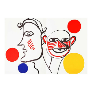 1976 Calder Lithograph DM31221d Derriere Le Miroir