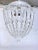 1950s Vintage Hand Cut Glass Dish Basket Chandelier For Sale - Image 5 of 8