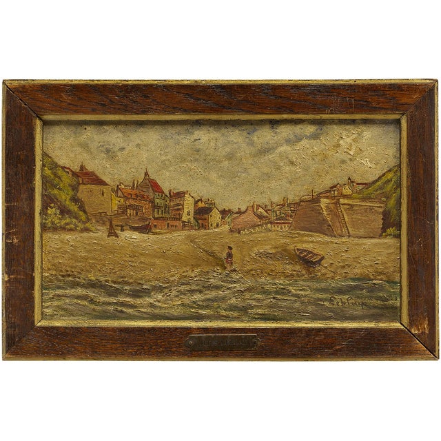 Jules Leblay, French Seascape, Oil on Board For Sale