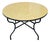 48" Handcrafted All Yellow Moroccan Mosaic Table, Squares For Sale