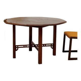 Mid 20th Century Burlwood Dining Table For Sale