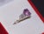 Pink GIA Certified Natural 3.53Cts Diamond Sapphire Five Stone Platinum Ring, size 5.25 For Sale - Image 8 of 10