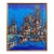 Oil on Canvas Cityscape, Mid-Century Modern, Signed, 1960s For Sale