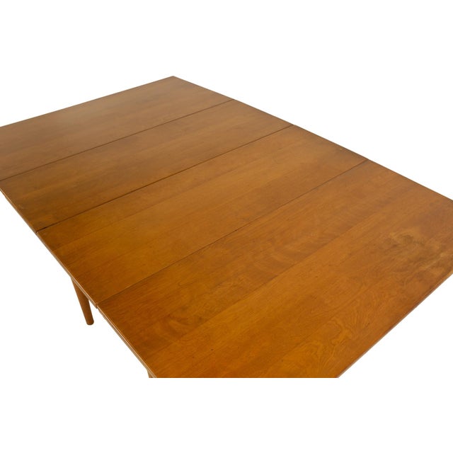 Conant Ball Mid Century Drop Leaf Maple Dining Table With 2 Leaves