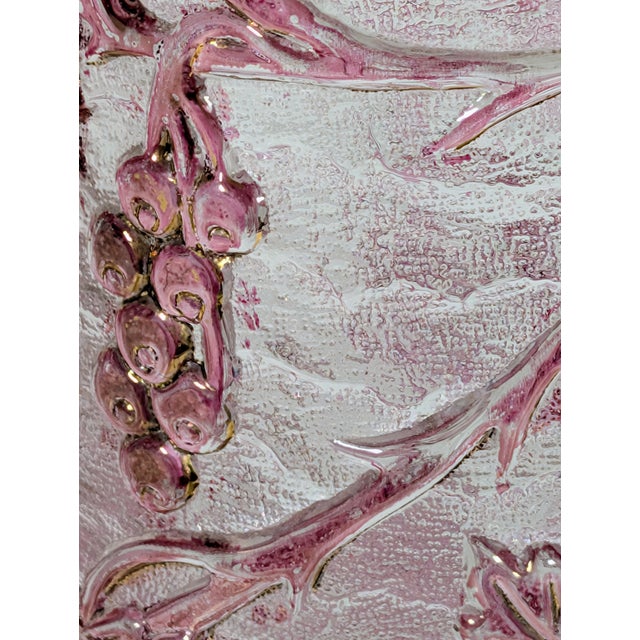 Rare Antique Harrach Jewel Cameo Glass Pitcher and Glasses, Cranberry Stain, Gold Gilt, 1900 For Sale - Image 4 of 12