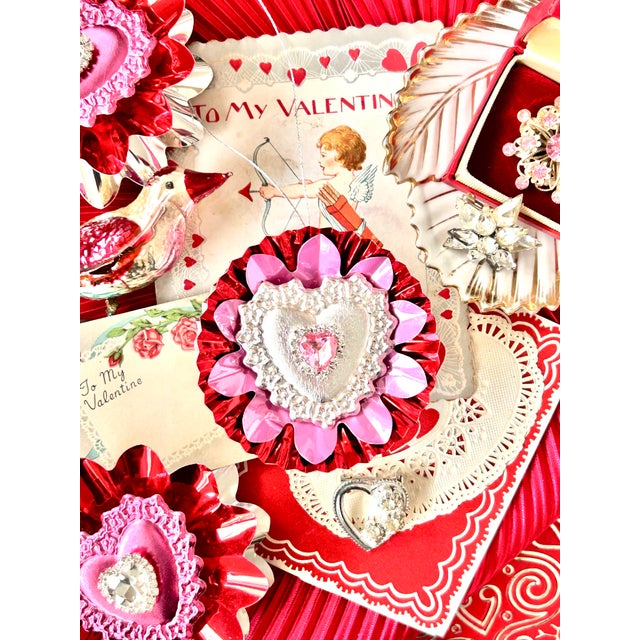 This listing is for one ornament. It was made by me for my company, Black Market Creative. This artisan-made Valentine...