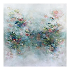 La Force Eternelle - Dreamy Abstract Floral Painting Original Artwork by Vé Boisvert