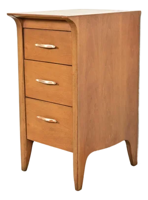 John Van Koert for Drexel Profile Walnut Bachelor Chest or Nightstand, Circa 1960s