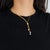 Marco Bicego Santorini Diamond 18k Lariat Necklace, 16" Round brilliant diamonds. 16.57g