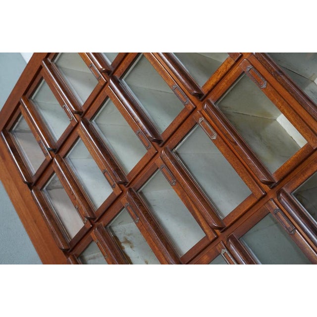 Vintage Dutch Hardwood Haberdashery Shop Cabinet, 1930s For Sale - Image 9 of 18